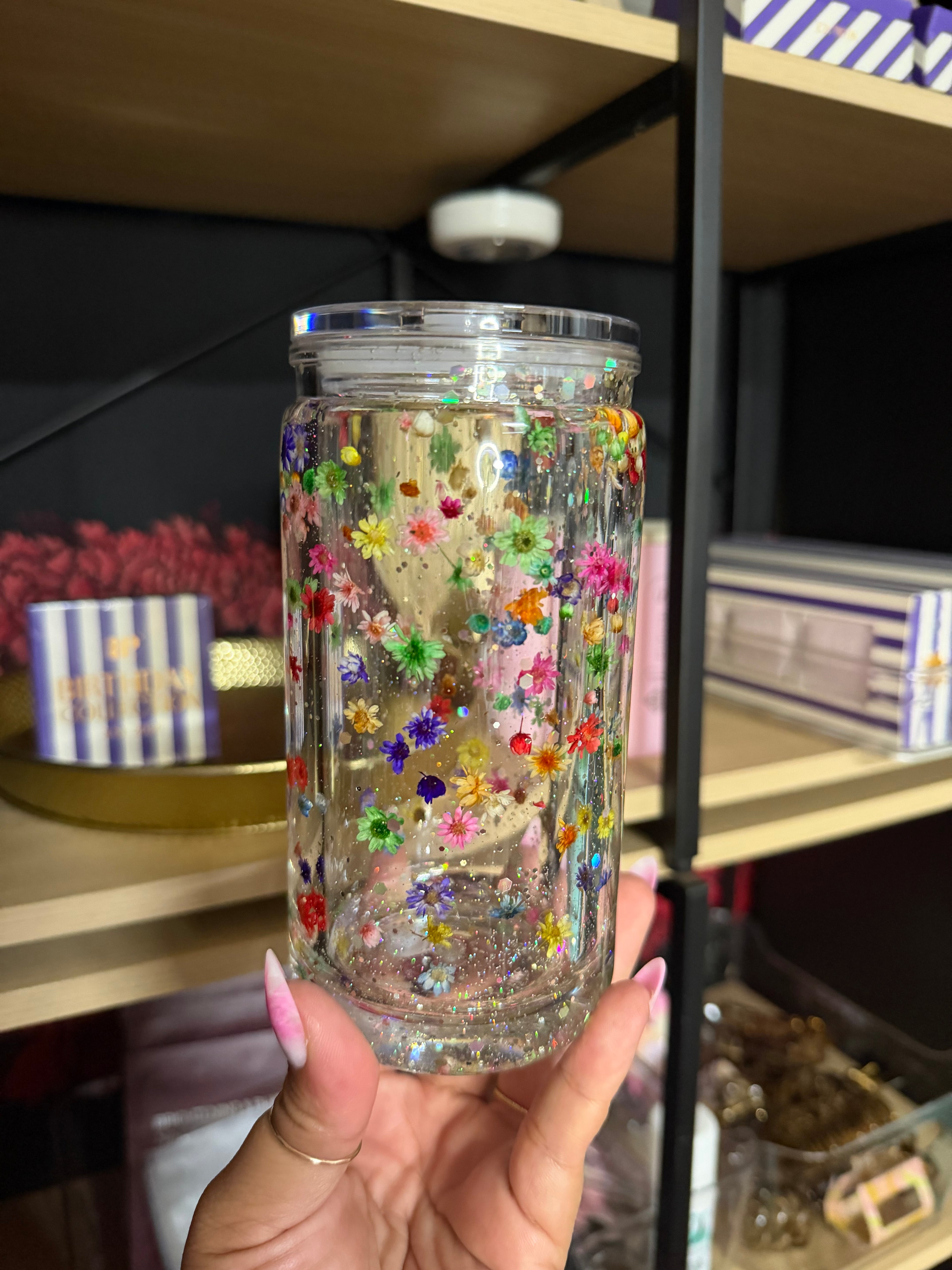 16oz Flower Shower Cup