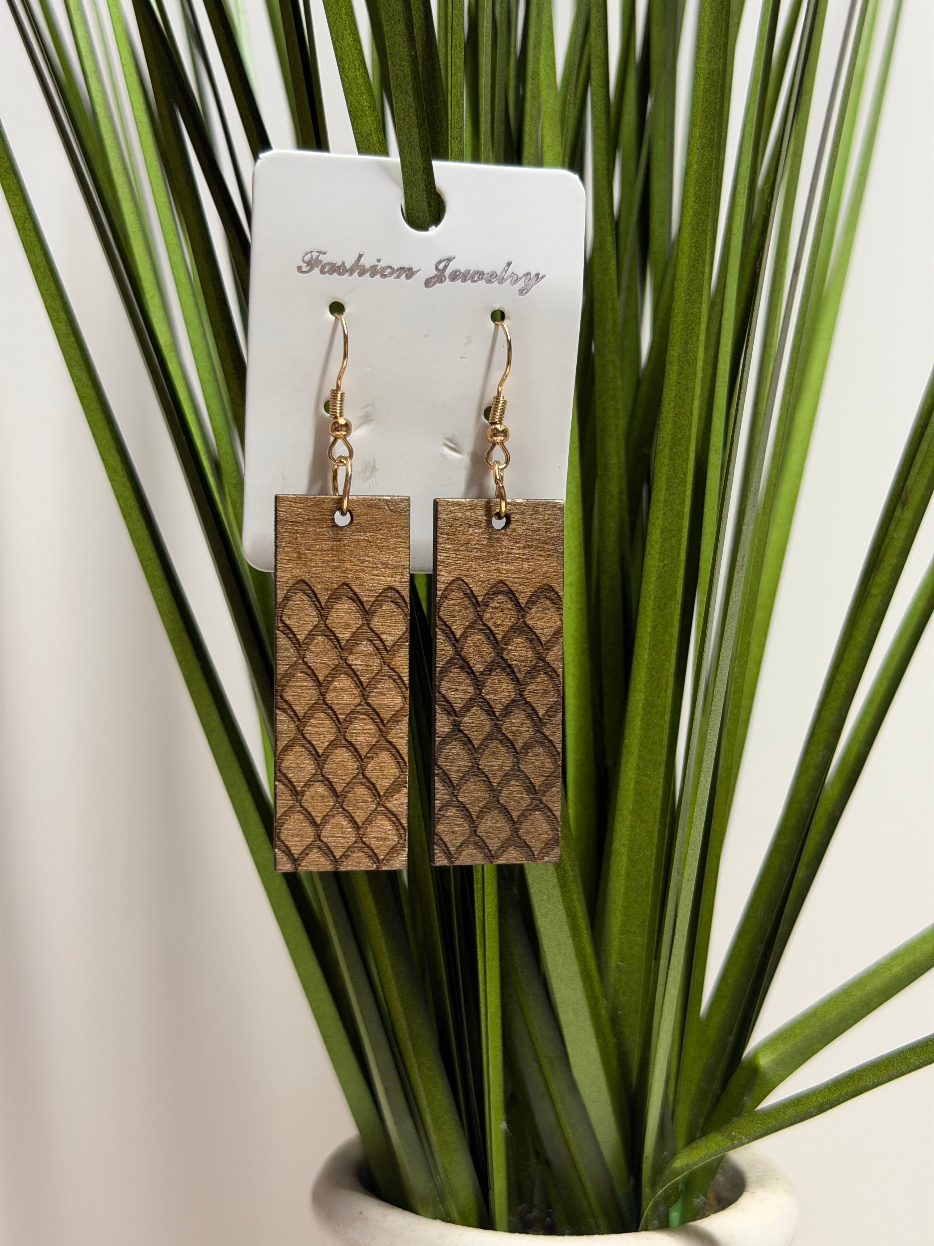 Wood Earrings 08