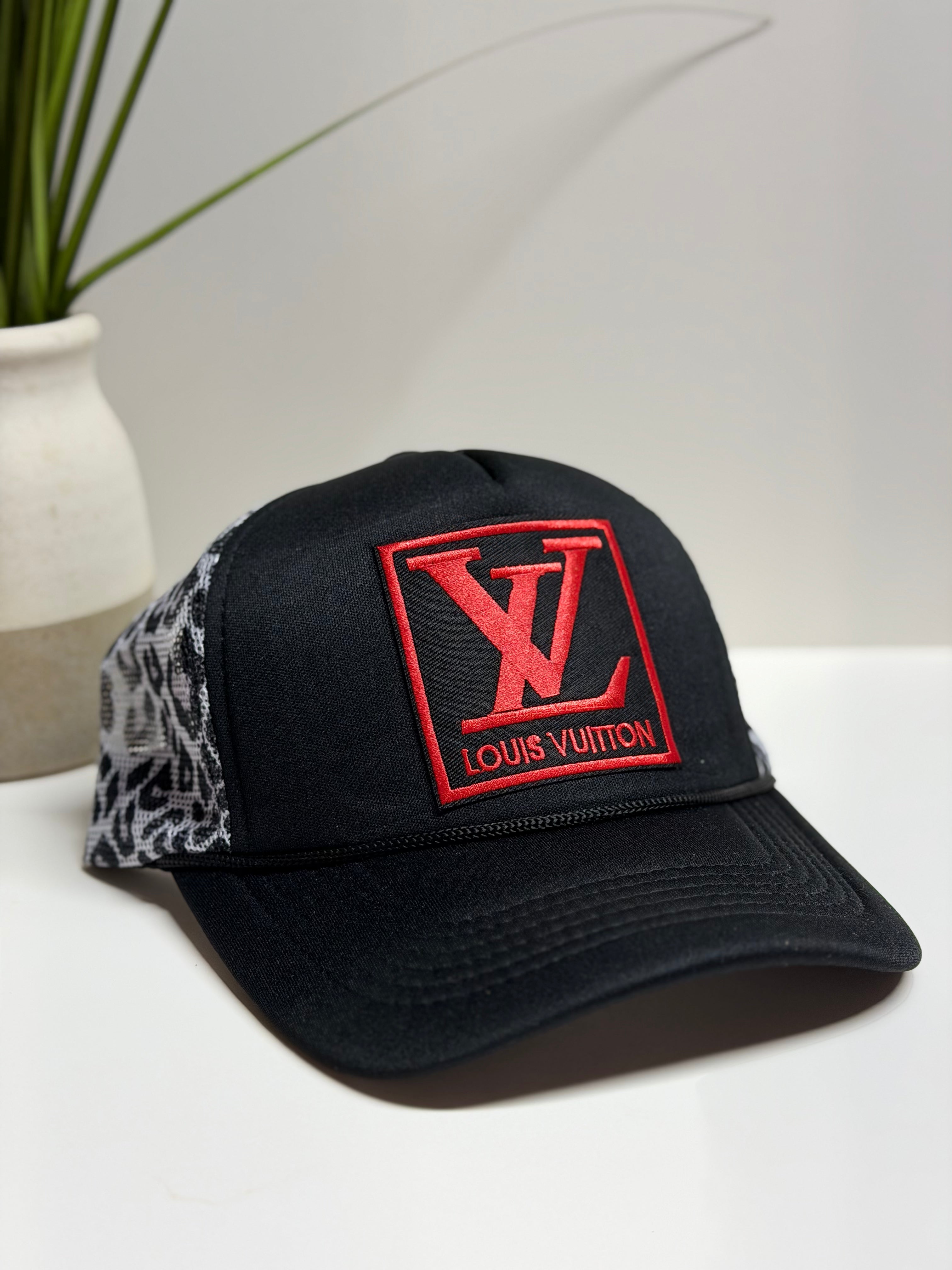 Custom Red “LV” Trucker Hat