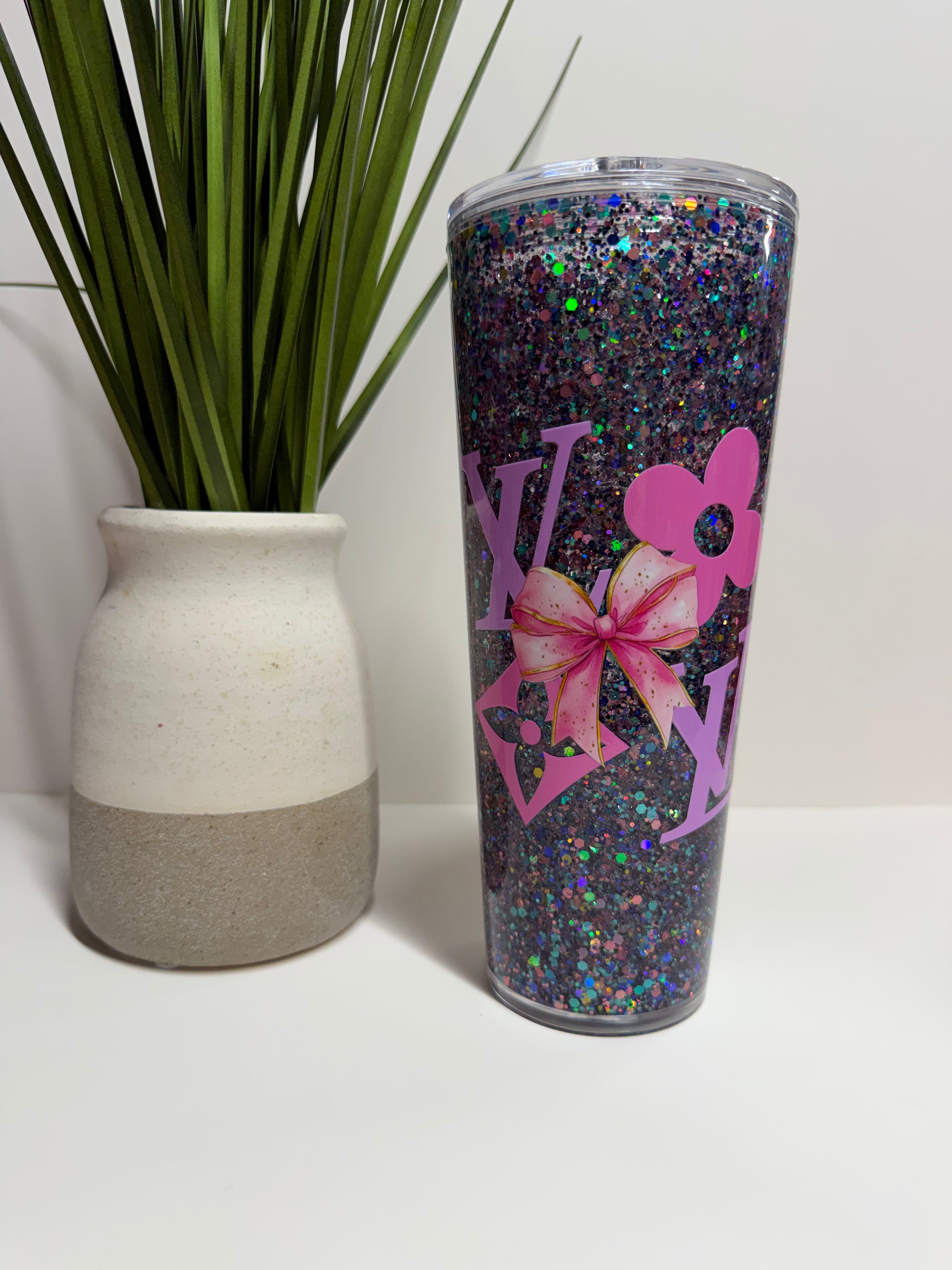 24oz Custom Snow Globe Cup