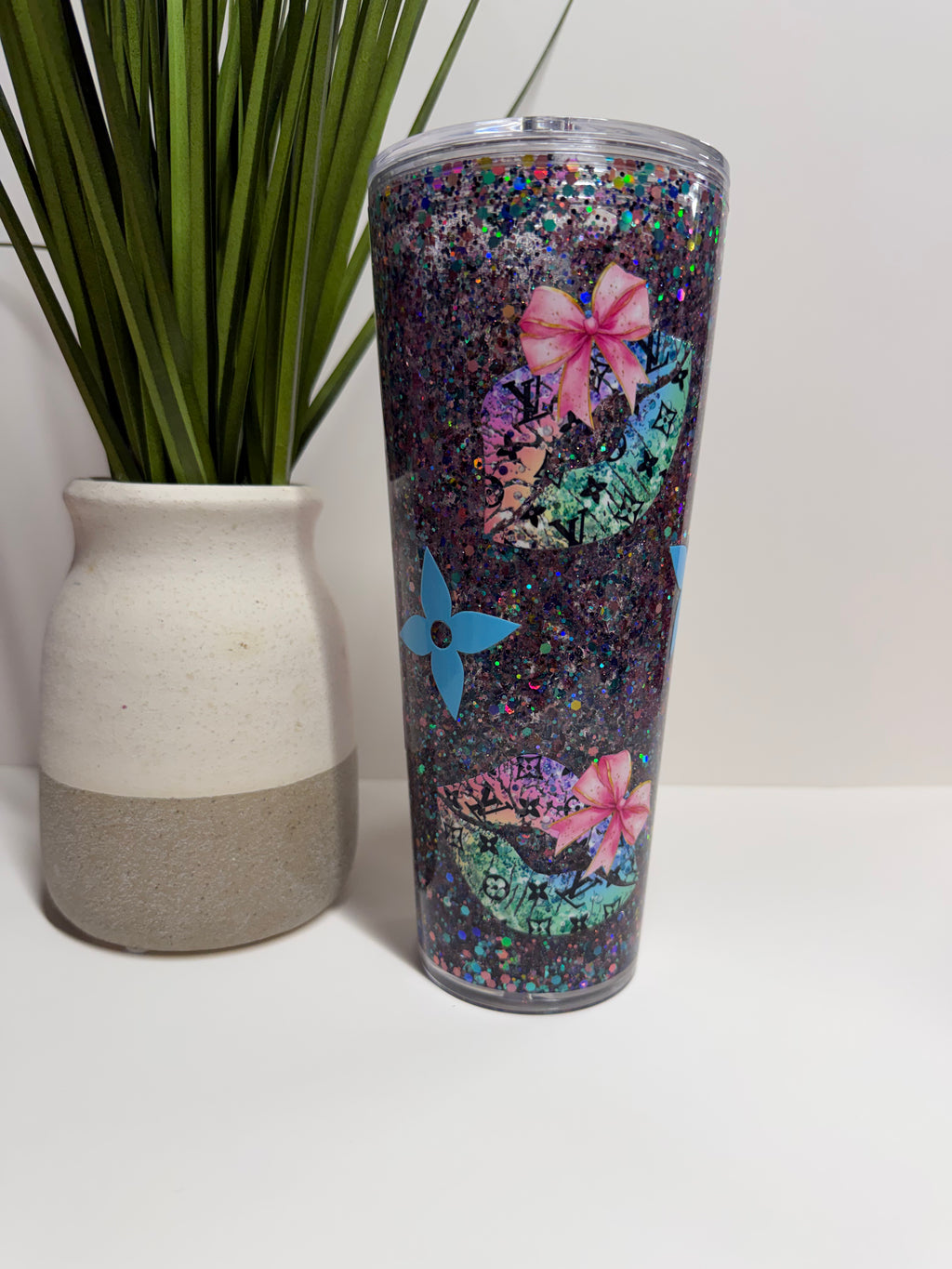 24oz Custom Snow Globe Cup