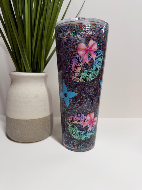 24oz Custom Snow Globe Cup